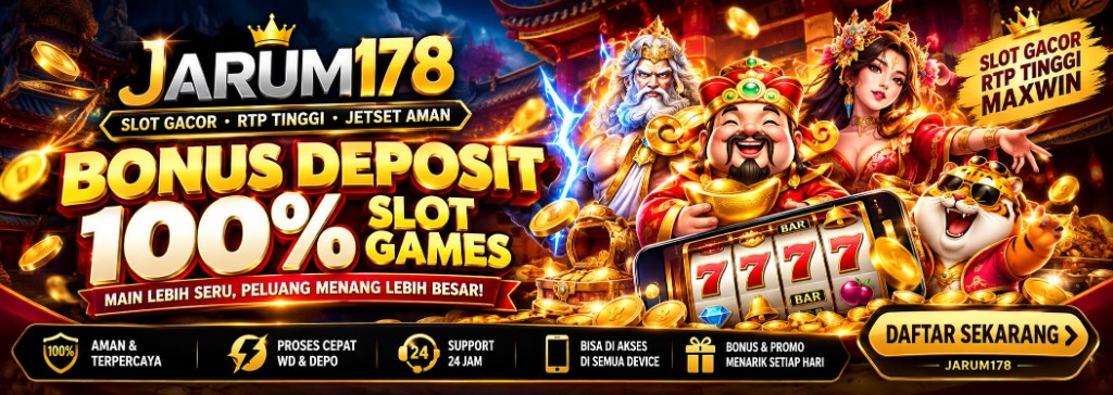 Banner APIGACOR88 bonus deposit 100% slot — RTP kompetitif, peluang keberuntungan 288 optimal